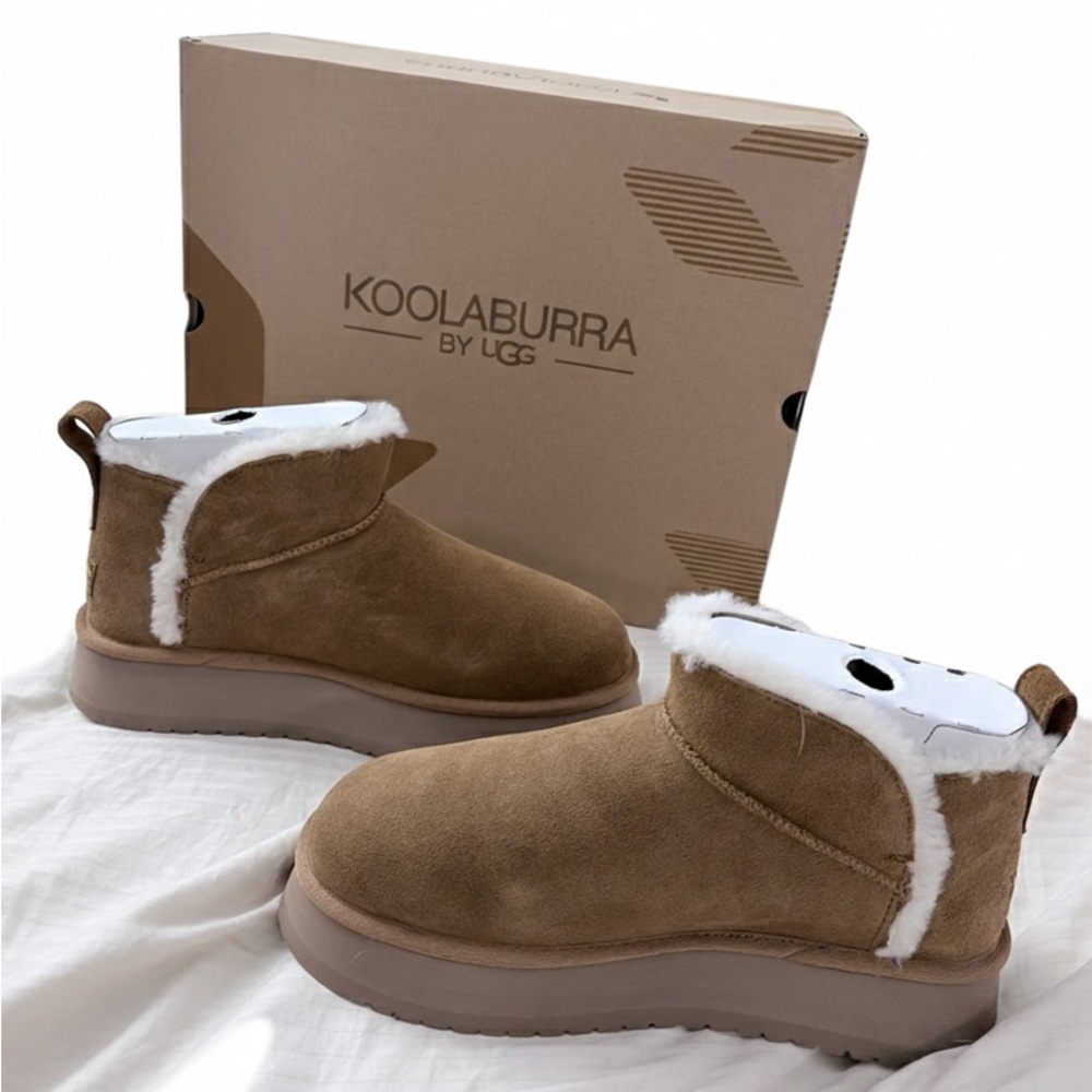 Koolaburra by Ugg Women's Brown Boots with White Trim